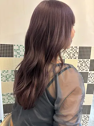 ロング カラー 🍓ブリーチカラー 🎀nene🍓のヘアスタイル