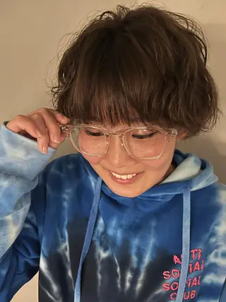 ショート パーマ SIKI yuuna レイヤーカット🪽のヘアスタイル