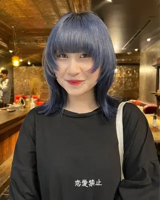 セミロング カラー 圧倒的デザイン力 店長🎨RENAのヘアスタイル