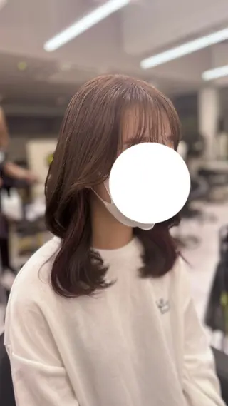 ロング カラー パーマ ヘアアレンジ メンズ キッズ ブリーチなしカラー/ ブラウン/レイヤーのヘアスタイル