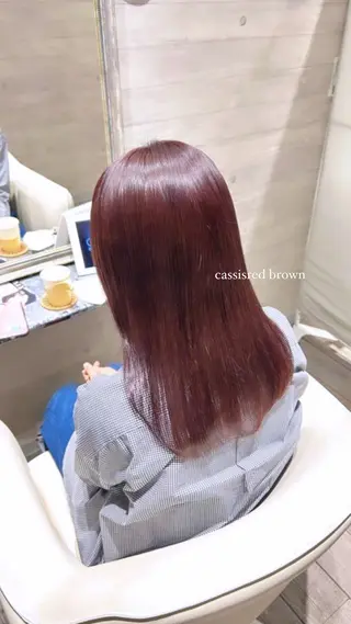 セミロング カラー 🎀暖色/オリーブ カラー🎀seinaのヘアスタイル