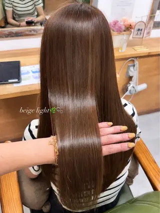 ロング YUNA🧡🌿 ROSSO獨協大学のヘアスタイル