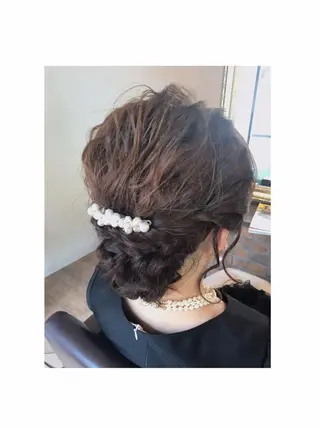 ミディアム ヘアアレンジ shi hoのヘアスタイル