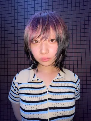 ショート デザインカラー★★★ Haco+shihoのヘアスタイル