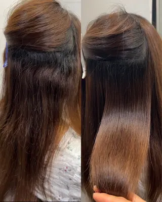 ロング パーマ ハイトーンカラー が絶対可愛い✨泰聖✨のヘアスタイル