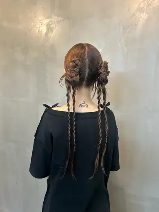 ロング ヘアアレンジ umu. :)chisakiのヘアスタイル