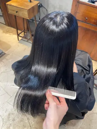 セミロング カラー ヘアアレンジ メンズ TOKI /透明感/原宿のヘアスタイル