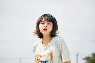 ミディアム パーマ 原一真/ 外国人ショートヘアのヘアスタイル