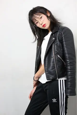 ミディアム 中野 恵脩のヘアスタイル