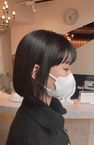 ショート カラー 髪質改善、癖毛直し 縮毛矯正が得意のヘアスタイル