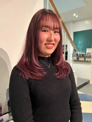 ミディアム カラー ムラコシヒカリ lapenseeのヘアスタイル