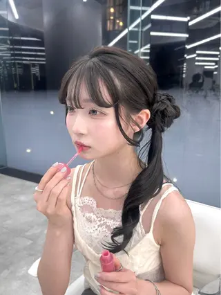 ロング ヘアアレンジ 透明感カラー/ヘアア レンジ/はるか🤍のヘアスタイル