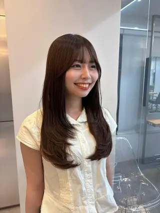 ロング 透明感/韓国ヘア/ miyu 🎀のヘアスタイル
