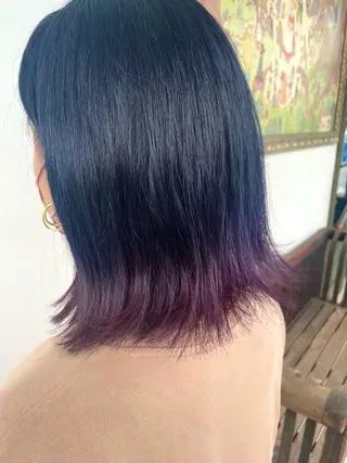 ミディアム カラー 茂原 麻生のヘアスタイル