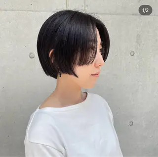 ショート ショートウルフくせ毛 お任せくださいのヘアスタイル