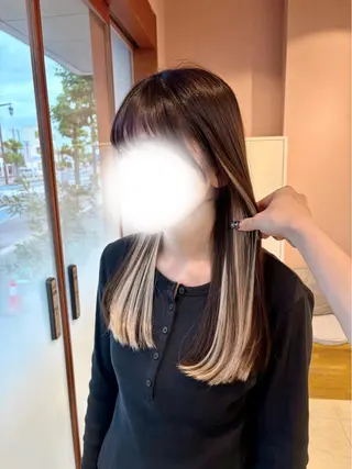 ロング ·.⟡ 福田 彩乃 エクステモデル募集中のヘアスタイル