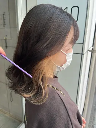 ミディアム カラー 🎀透明感 カラー🎀ミズキのヘアスタイル