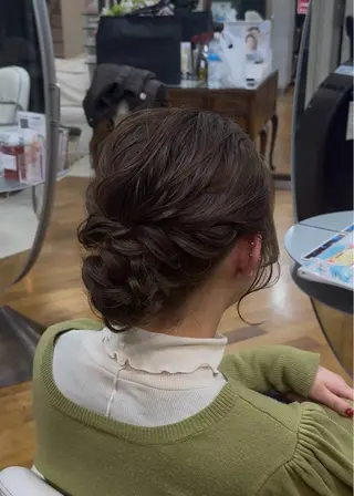 ミディアム ヘアアレンジ ヘアアレンジ 表参道 💠Ayano💠のヘアスタイル