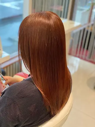 セミロング 髪質改善・縮毛矯正 大石　郷のヘアスタイル