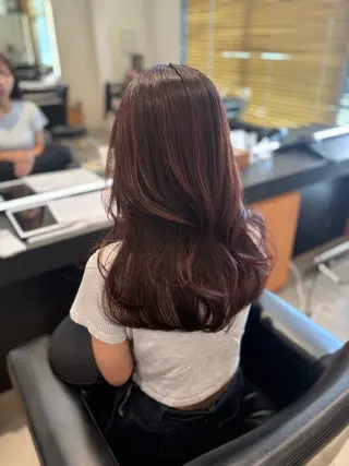 ミディアム 髪質改善・水素カラー ARIA(ému)のヘアスタイル