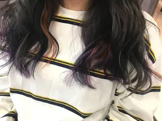 ミディアム カラー Oopsレイヤー 加藤澄都のヘアスタイル