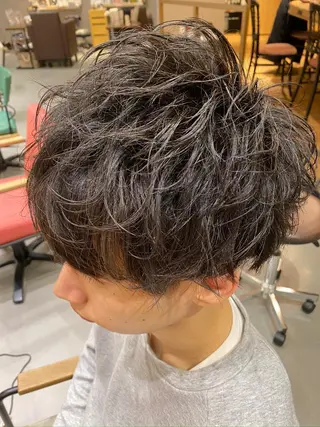 ショート メンズ 梅田茶屋町メンズ 専門美容師 山元一平のヘアスタイル