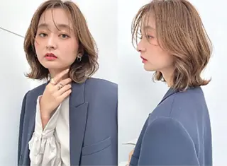 ミディアム 北垣  智美のヘアスタイル