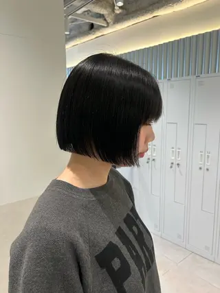 ショート 🫒オリーブ/透け感 レイヤー🌿モエカのヘアスタイル