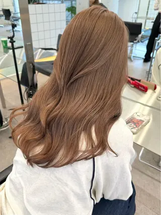 セミロング 艶々ブリーチ職人🎀 あげは💖のヘアスタイル