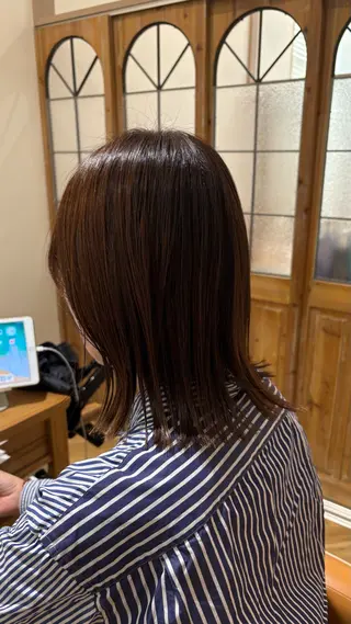 ミディアム カラー YUUGA/似合わせ /レイヤー/顔周りのヘアスタイル