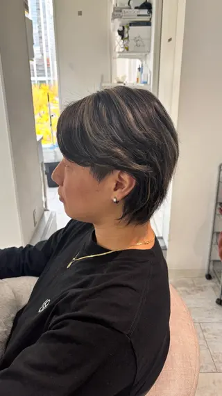 カラー メンズ piLLon mayuのヘアスタイル