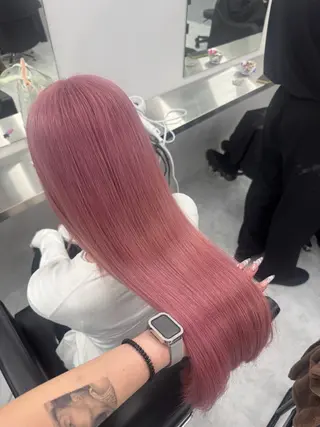 ロング カラー ピンク🎀/ベージ ュ🧸🥞/ユウキのヘアスタイル
