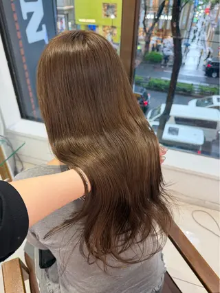 ロング カラー 髪質改善艶カラー🩶 Nanako ⟡.·のヘアスタイル