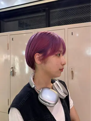 ショート カラー 🧤高明度ハイトーン 🧤莉音のヘアスタイル