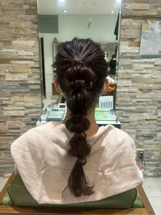 ロング ヘアアレンジ 艶カラー✨ヘア アレンジ🎀Rianのヘアスタイル