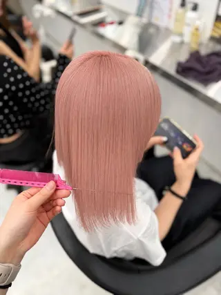 ショート ♡暖色ガーリー/ ピンク/かえで♡のヘアスタイル
