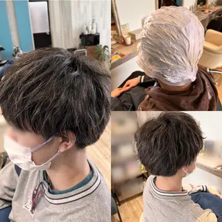ショート カラー メンズ Atelier 大内のヘアスタイル
