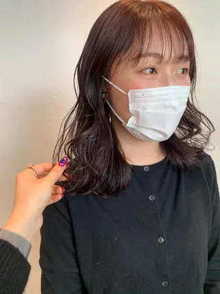 セミロング カラー RISAKO レイヤーカット🎀のヘアスタイル