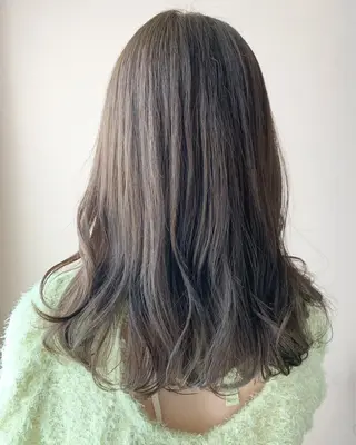 ロング カラー hubhair レイヤー/透明感のヘアスタイル