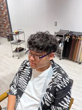 パーマ メンズ きづな/郡山駅前/ 美髪矯正/男女歓迎◎のヘアスタイル