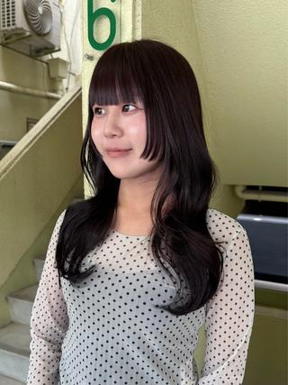 ロング カラー レイヤー/顔まわり/ 暖色/栄 🎀maoのヘアスタイル