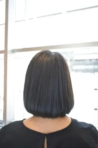 ミディアム カラー ボブ/ショート得意 安西駿一　【銀座】のヘアスタイル