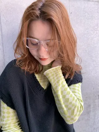 ミディアム カラー 岡本 空大のヘアスタイル