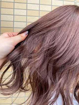 ミディアム カラー ブリーチカラー🫧 森　凪沙のヘアスタイル