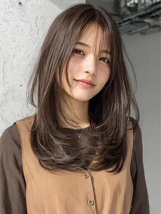 ロング 透明感/似合わせ/ 村田七夕のヘアスタイル
