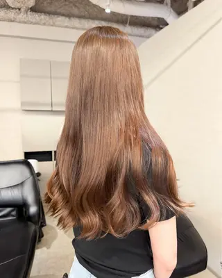 ロング カラー 透明感カラー 赤み消し/ 大村勇人のヘアスタイル
