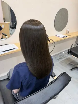 ミディアム 透明感カラー🫧 🍒久留米美容室のヘアスタイル