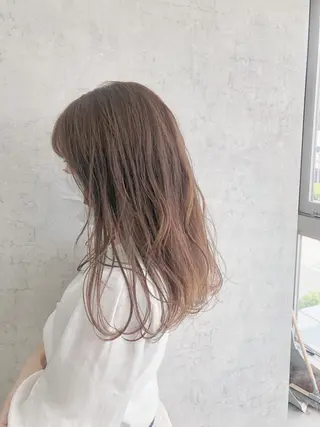 ロング カラー パーマ ヘアアレンジ メンズ キッズ ネイル マツエク・マツパ エビスザキレン／メン ズ／心斎橋🌳のヘアスタイル