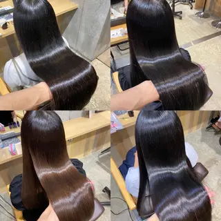 ロング カラー パーマ ヘアアレンジ メンズ キッズ ネイル マツエク・マツパ 新宿/髪質改善/ 美髪矯正✨浅江通友のヘアスタイル