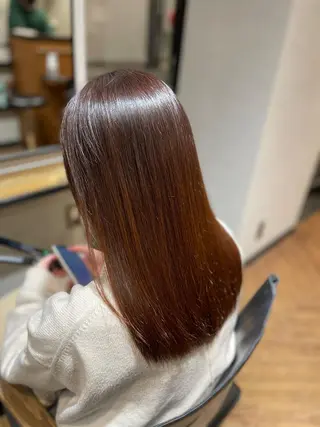 セミロング 檜谷 晴　顔周りカットのヘアスタイル
